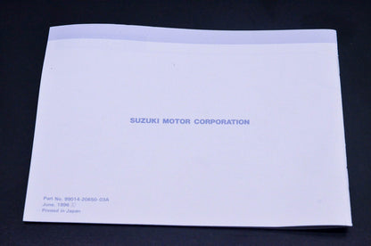 New OEM Suzuki 99014-20650-03A Parents Youngster Off Road Motorcycle Manual NOS