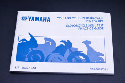 OEM Yamaha LIT-11626-15-51 Riding Tips & Skill Test Practice Guide NOS