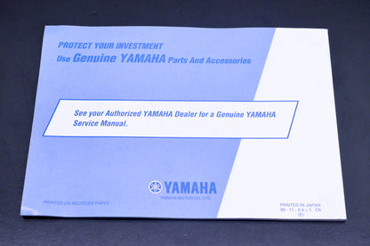 New OEM Yamaha LIT-11626-13-44 Virago Owner's Manual NOS