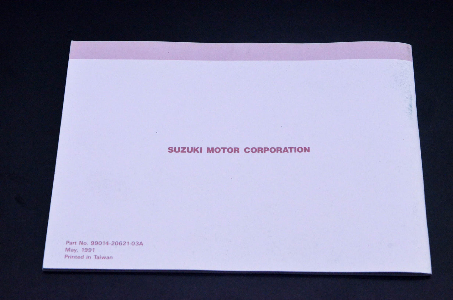 New OEM Suzuki 99014-20621-03A Parents Youngster Off Road Motorcycle Manual NOS