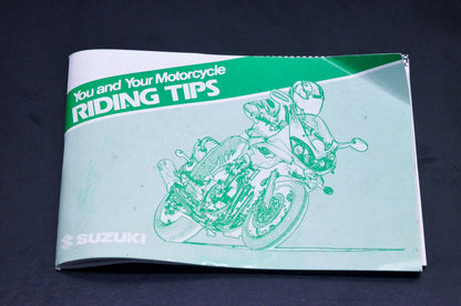 New OEM Suzuki 99014-20631-03A Motorcycle Riding Tips NOS