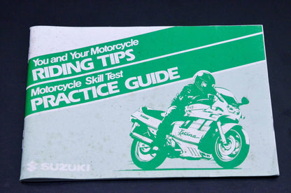 New OEM Suzuki 99014-20630-03A Riding Tips & Skill Test Practice Guide NOS