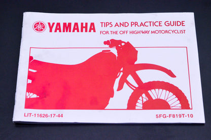 New OEM Yamaha LIT-11626-17-44 Tips And Practice Guide NOS
