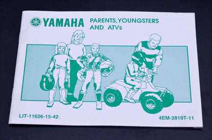 New OEM Yamaha LIT-11626-15-42 Parents Youngster Off Road Motorcycle Manual NOS