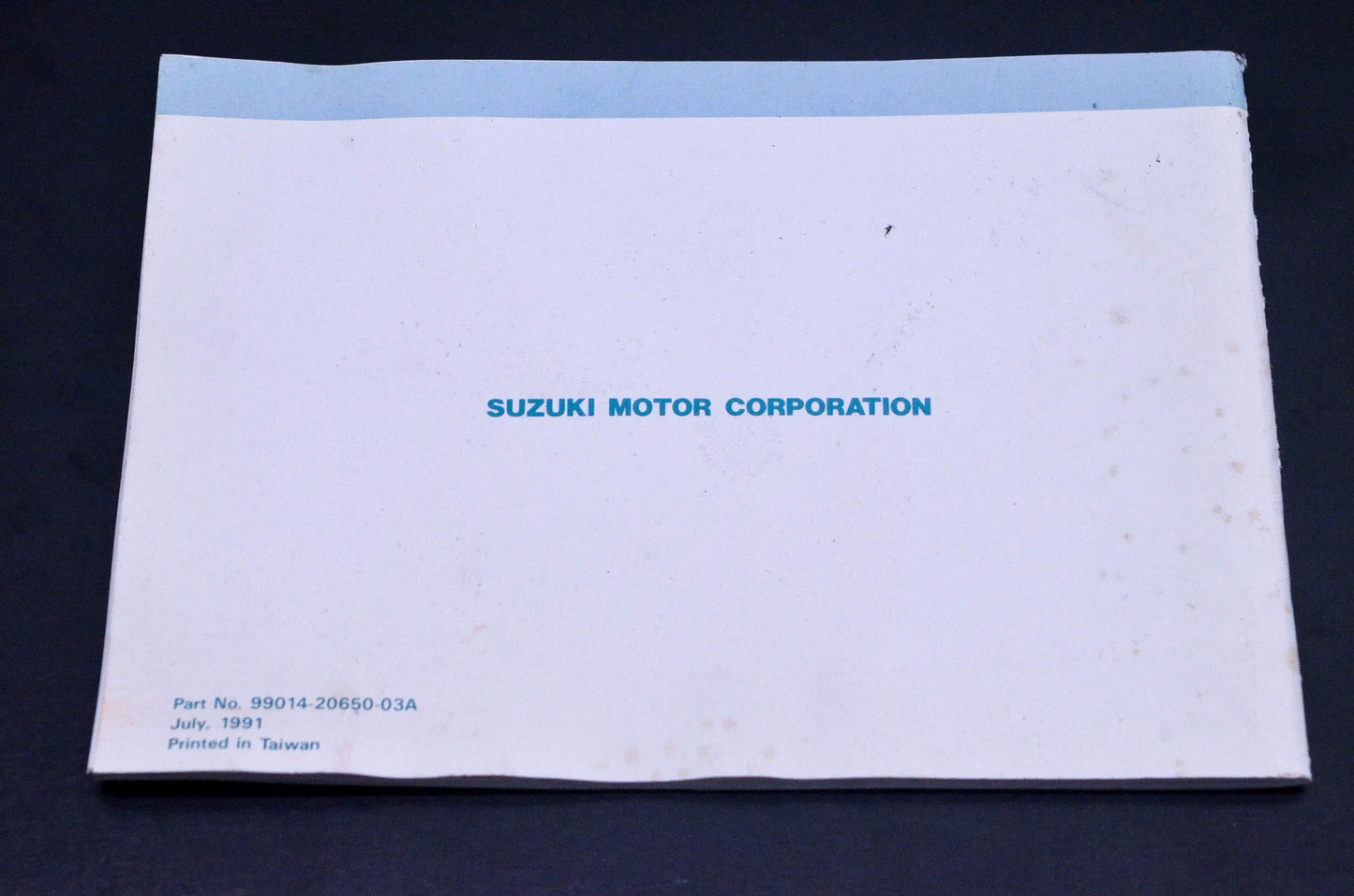 New OEM Suzuki 99014-20650-03A Parents Youngster Off Road Motorcycle Manual NOS