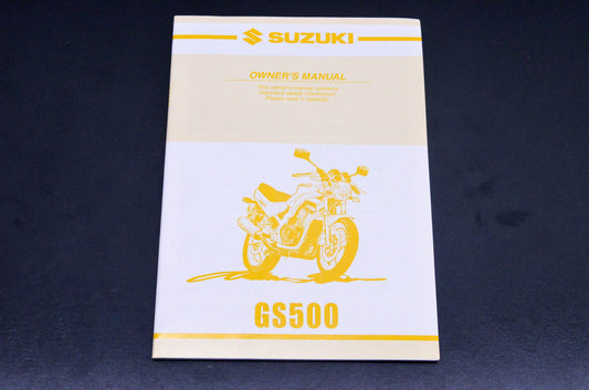 New OEM Suzuki 99011-01D62-03A GS500 Owner's Manual NOS