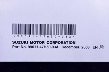 New OEM Suzuki 99011-47H50-03A GSX-R1000 Owner's Manual NOS