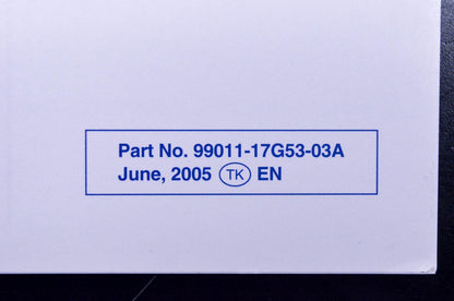 New OEM Suzuki 99011-17G53-03A SV650/S Owner's Manual NOS