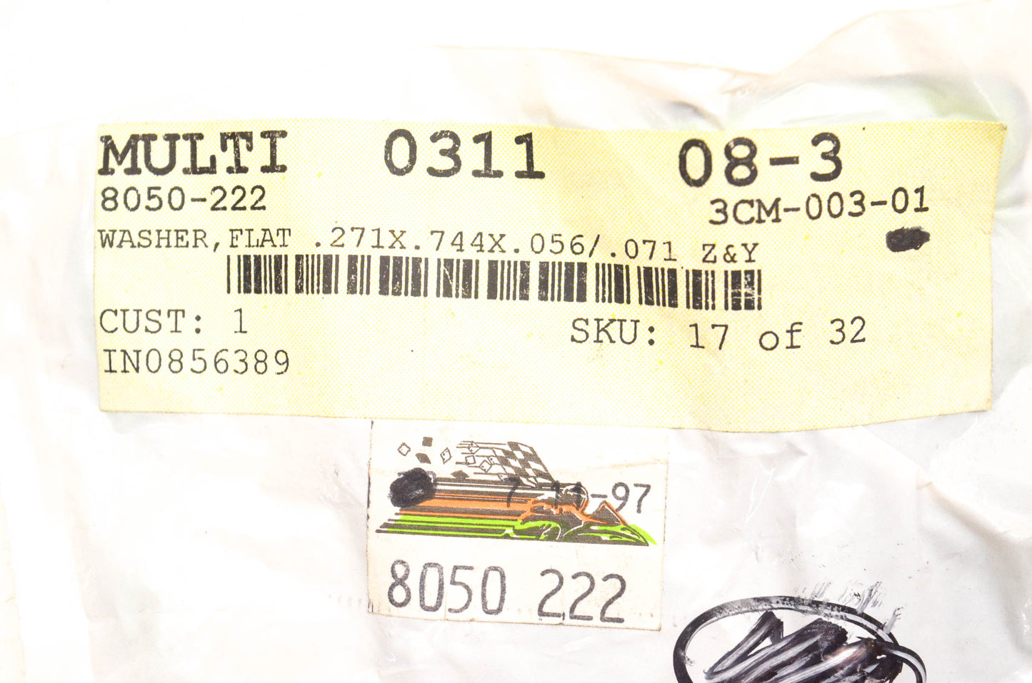 New OEM Arctic Cat 8050-222 Flat Washers Qty 4 NOS