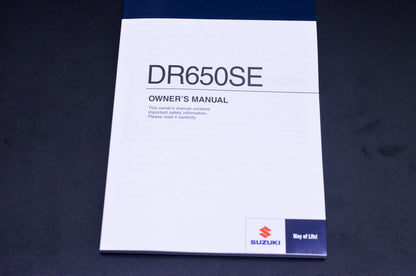 New OEM Suzuki 99011-32E66-03A DR650SE Owner's Manual NOS