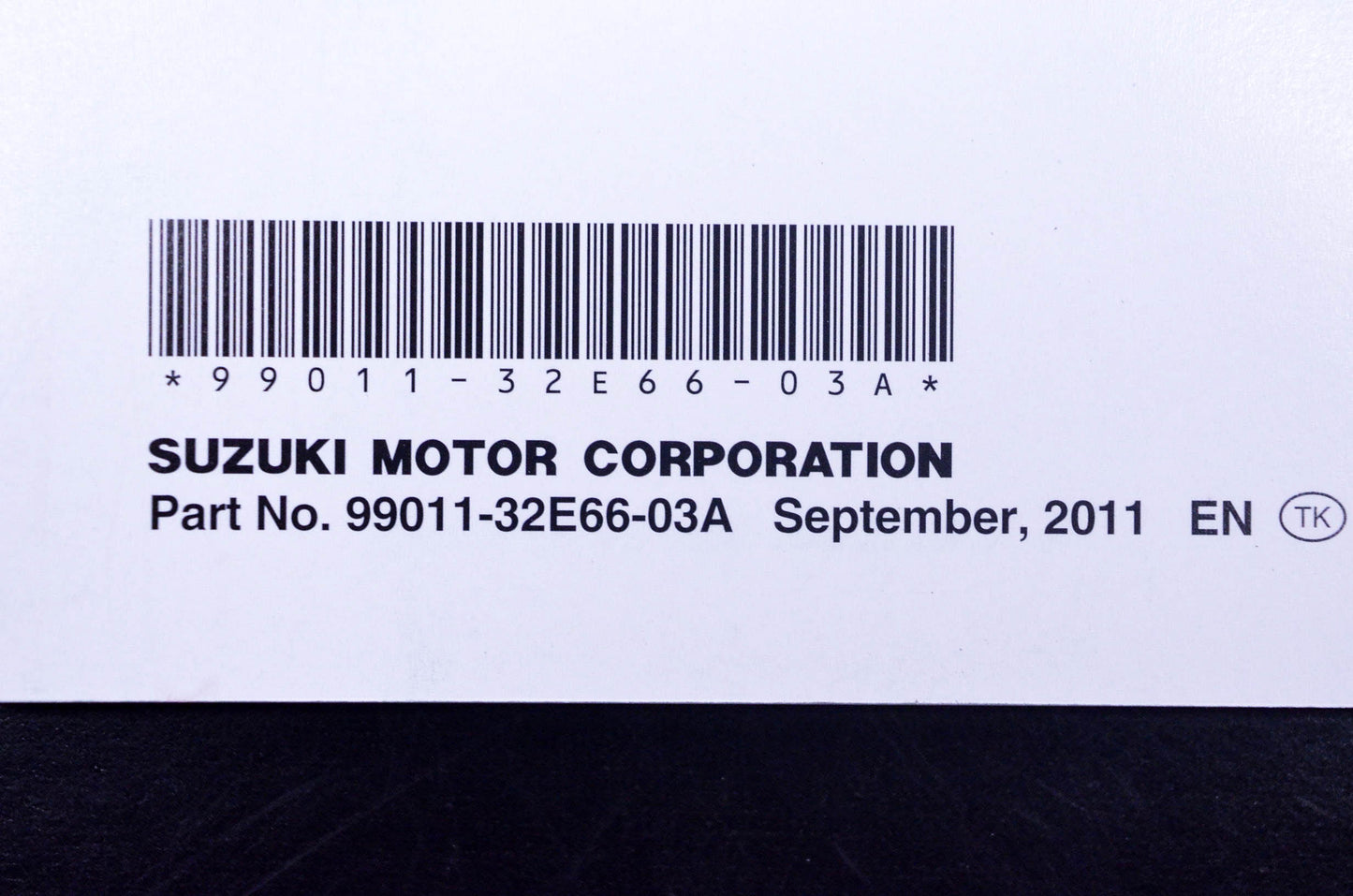 New OEM Suzuki 99011-32E66-03A DR650SE Owner's Manual NOS
