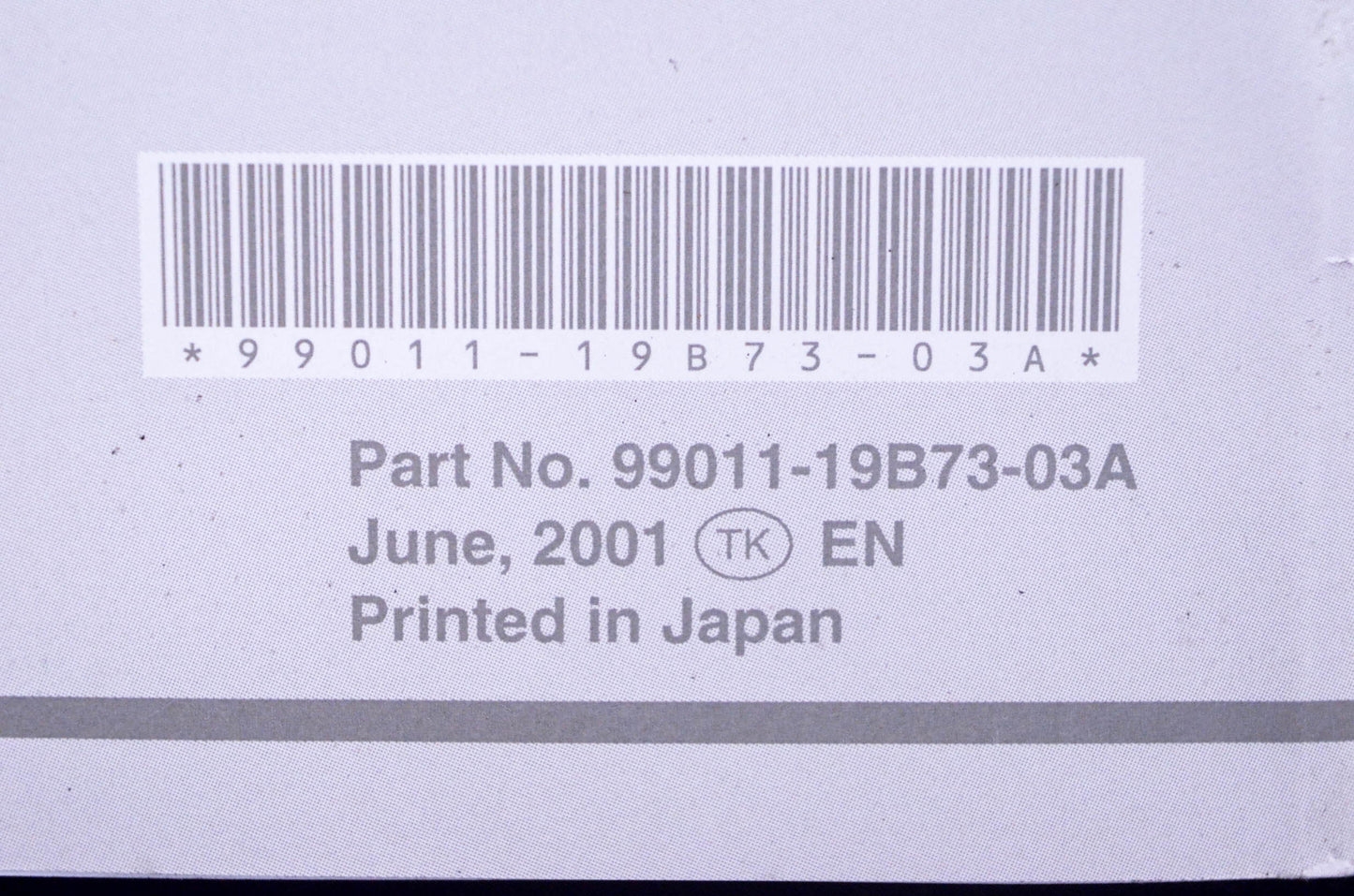 New OEM Suzuki 99011-19B73-03A LT-F300F/250F Owner's Manual NOS