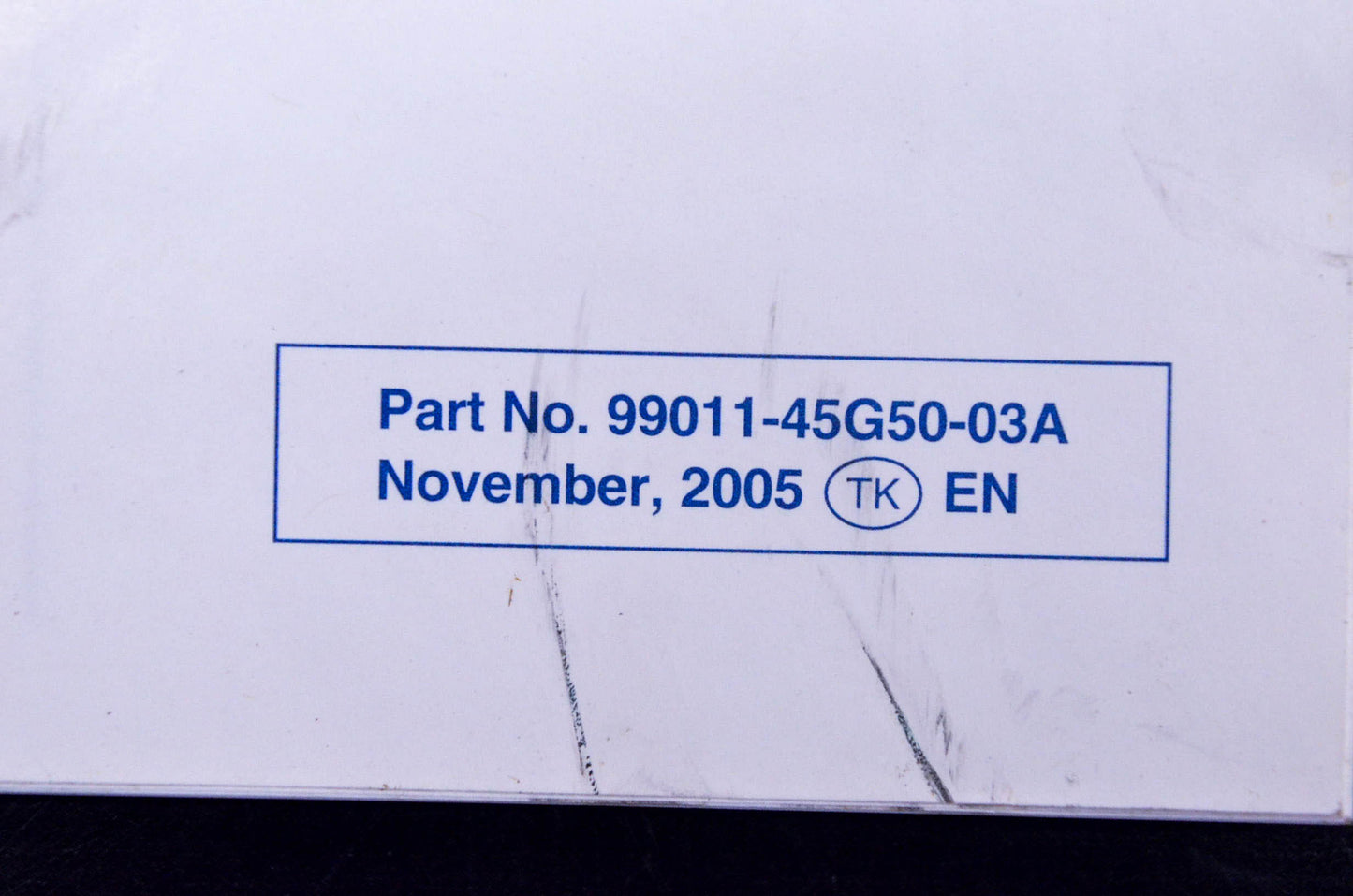 New OEM Suzuki 99011-45G50-03A LT-R450 Owner's Manual NOS