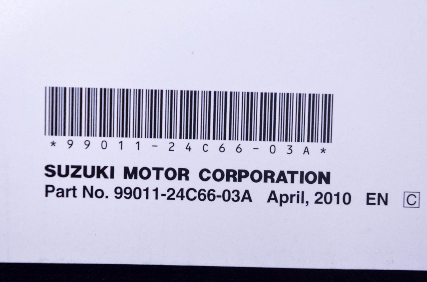 New OEM Suzuki 99011-24C66-03A LS650 Owner's Manual NOS