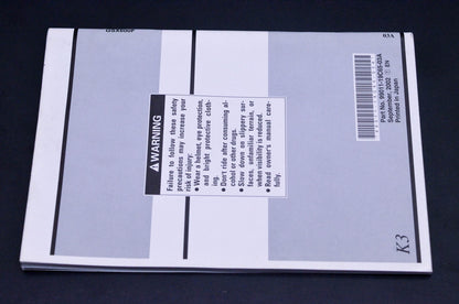 New OEM Suzuki 99011-19C65-03A GSX600F Owner's Manual NOS