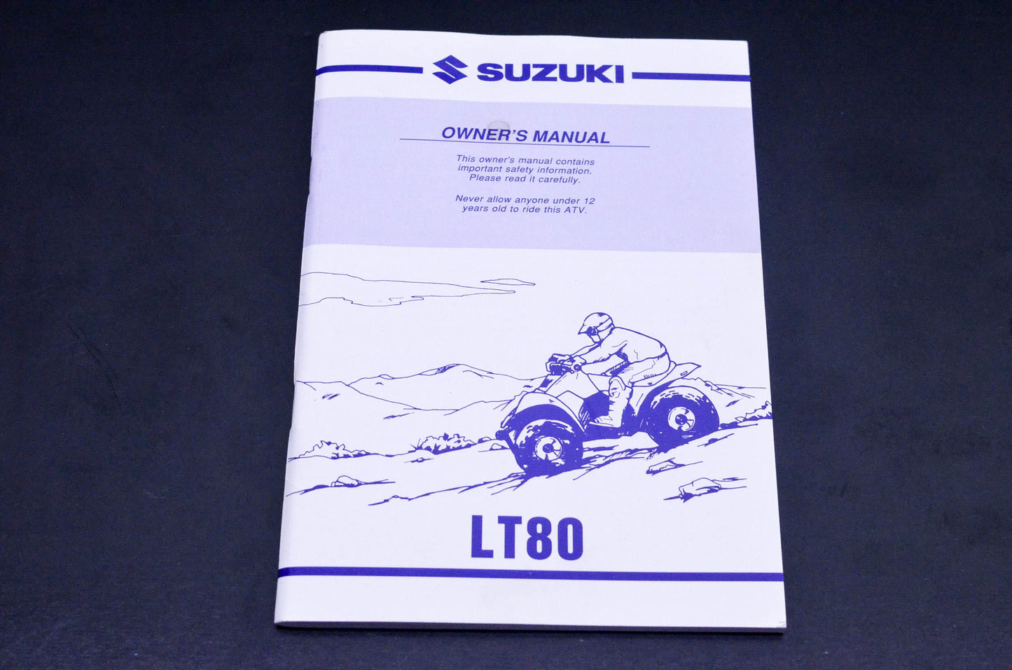 New OEM Suzuki 99011-40B64-03A LT80 Owner's Manual NOS