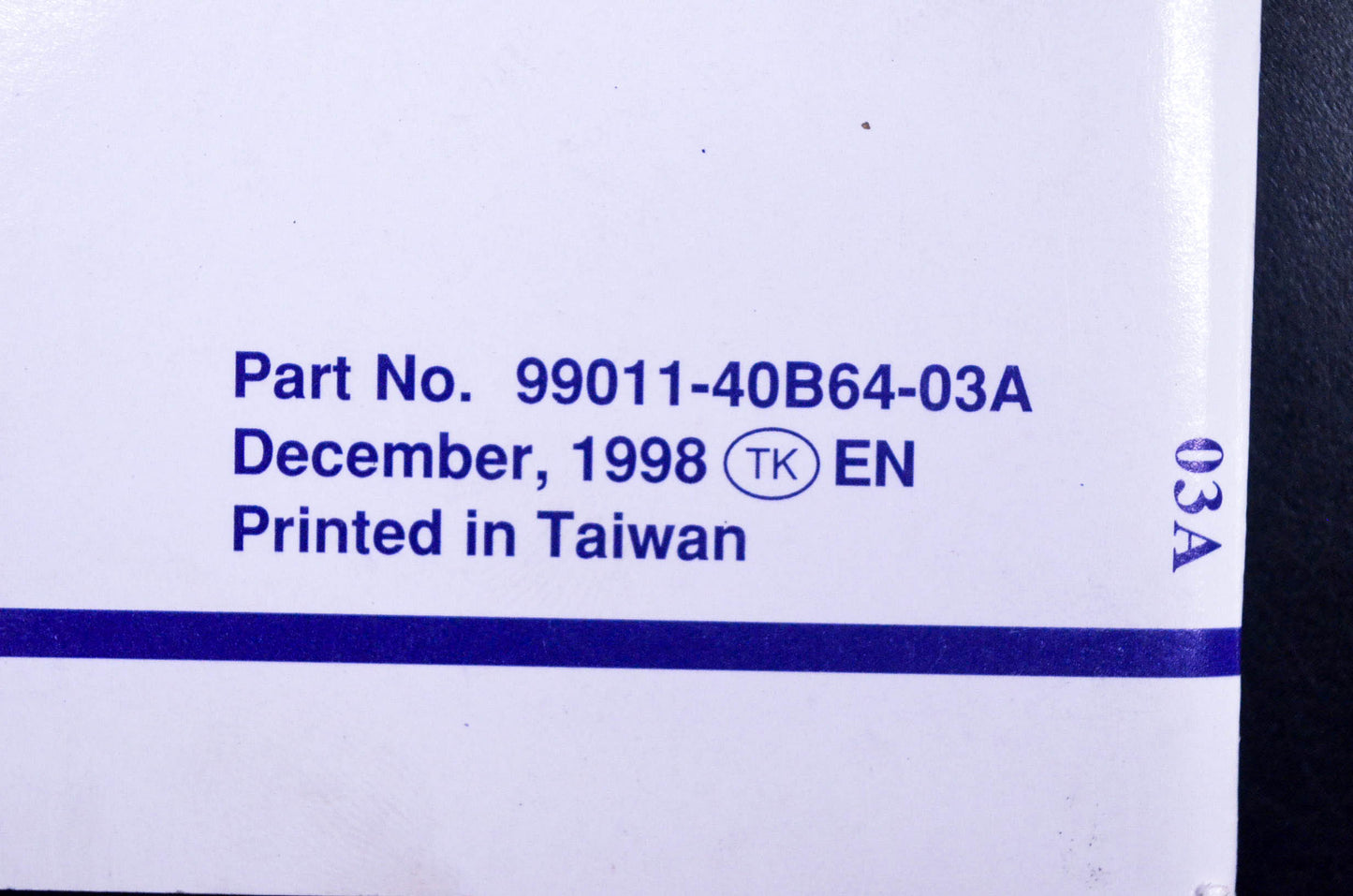 New OEM Suzuki 99011-40B64-03A LT80 Owner's Manual NOS