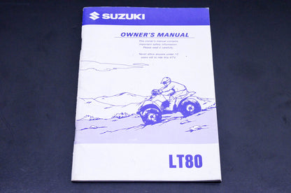 New OEM Suzuki 99011-40B62-03A LT80 Owner's Manual NOS
