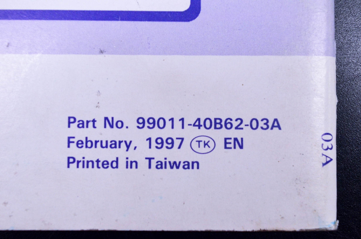 New OEM Suzuki 99011-40B62-03A LT80 Owner's Manual NOS