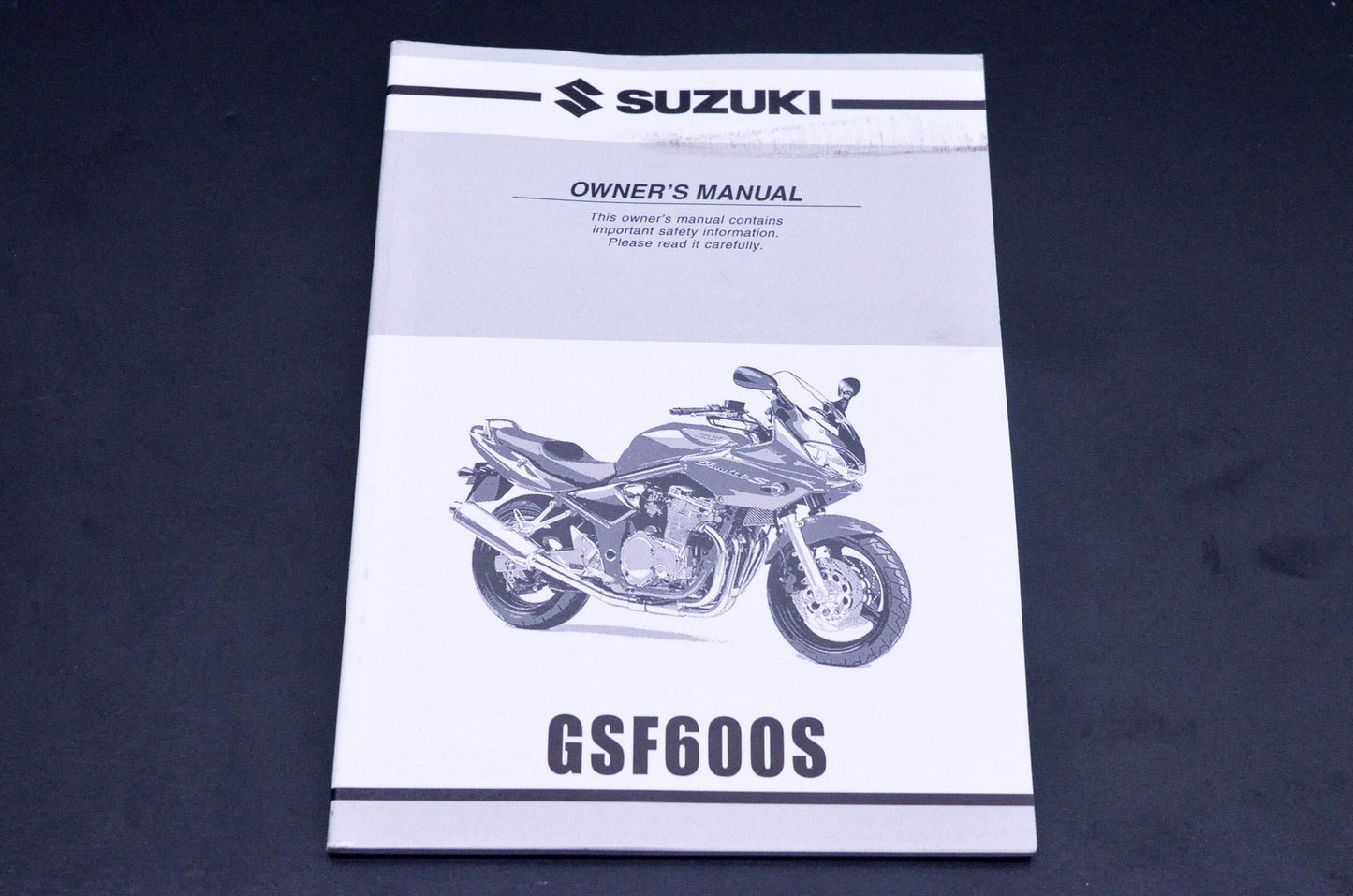 New OEM Suzuki 99011-31F51-03A GSF600S Owner's Manual NOS