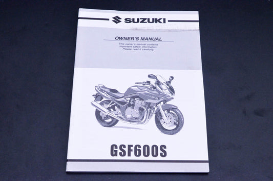 New OEM Suzuki 99011-31F51-03A GSF600S Owner's Manual NOS