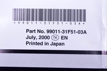 New OEM Suzuki 99011-31F51-03A GSF600S Owner's Manual NOS