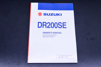 New OEM Suzuki 99011-42A59-03A DR200SE Owner's Manual NOS
