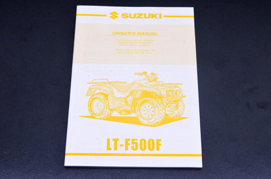 New OEM Suzuki 99011-09F52-03A LT-F500F Owner's Manual NOS