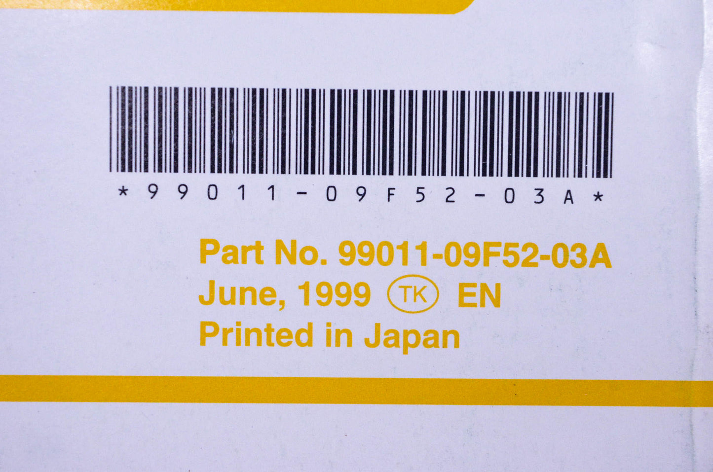 New OEM Suzuki 99011-09F52-03A LT-F500F Owner's Manual NOS