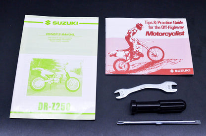 OEM Suzuki 99011-13E60-03A DR-Z250 Owner's Manuals & Tool Kit NOS