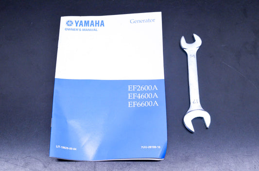 New OEM Yamaha LIT-19626-00-84 EF2600A/4600A/6600A Generator Owner's Manual Kit NOS