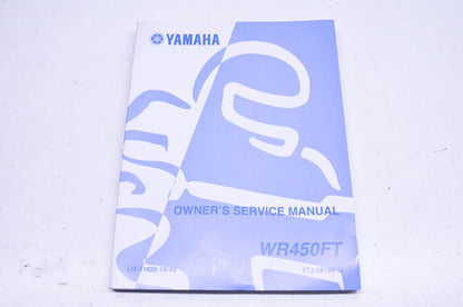 New OEM Yamaha LIT-11626-18-49 WR450FT Owner's Service Manual NOS