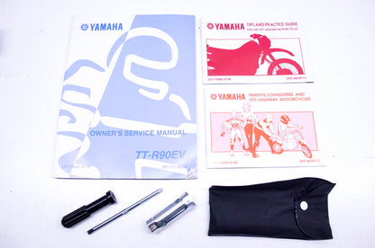 OEM Yamaha LIT-11626-19-19, 3P2-28199-10-00 TT-R90EV Owner's Manuals & Tool Kit NOS