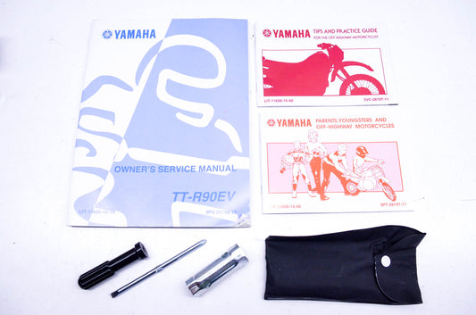 OEM Yamaha LIT-11626-19-19, 3P2-28199-10-00 TT-R90EV Owner's Manuals & Tool Kit NOS