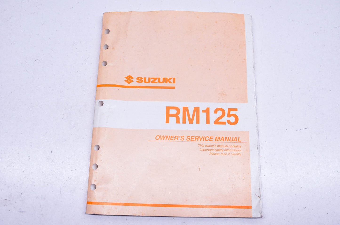OEM Suzuki 99011-35F51-03A RM125 Owner's Service Manual