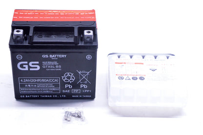 GS Battery GTX5L-BS 12V 4Ah Battery Kit NOS
