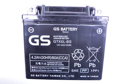 GS Battery GTX5L-BS 12V 4Ah Battery Kit NOS