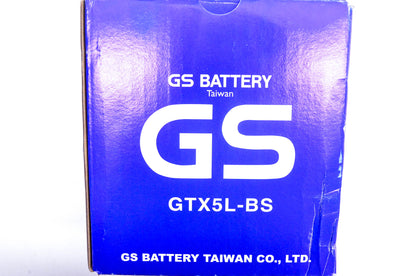 GS Battery GTX5L-BS 12V 4Ah Battery Kit NOS
