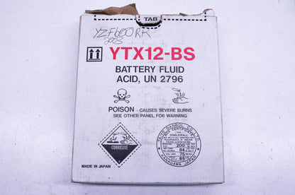 Yuasa ESR-0.60UN YTX12-BS UN 2796 Battery Fluid Acid NOS
