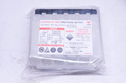 Yuasa ECR-0.40UN YTR9-BS YTX9-BS UN 2796 Battery Fluid Acid NOS