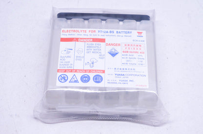 Yuasa ECR-0.50UN YT12A-BS UN 2796 Battery Fluid Acid NOS