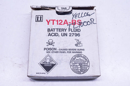 Yuasa ECR-0.50UN YT12A-BS UN 2796 Battery Fluid Acid NOS
