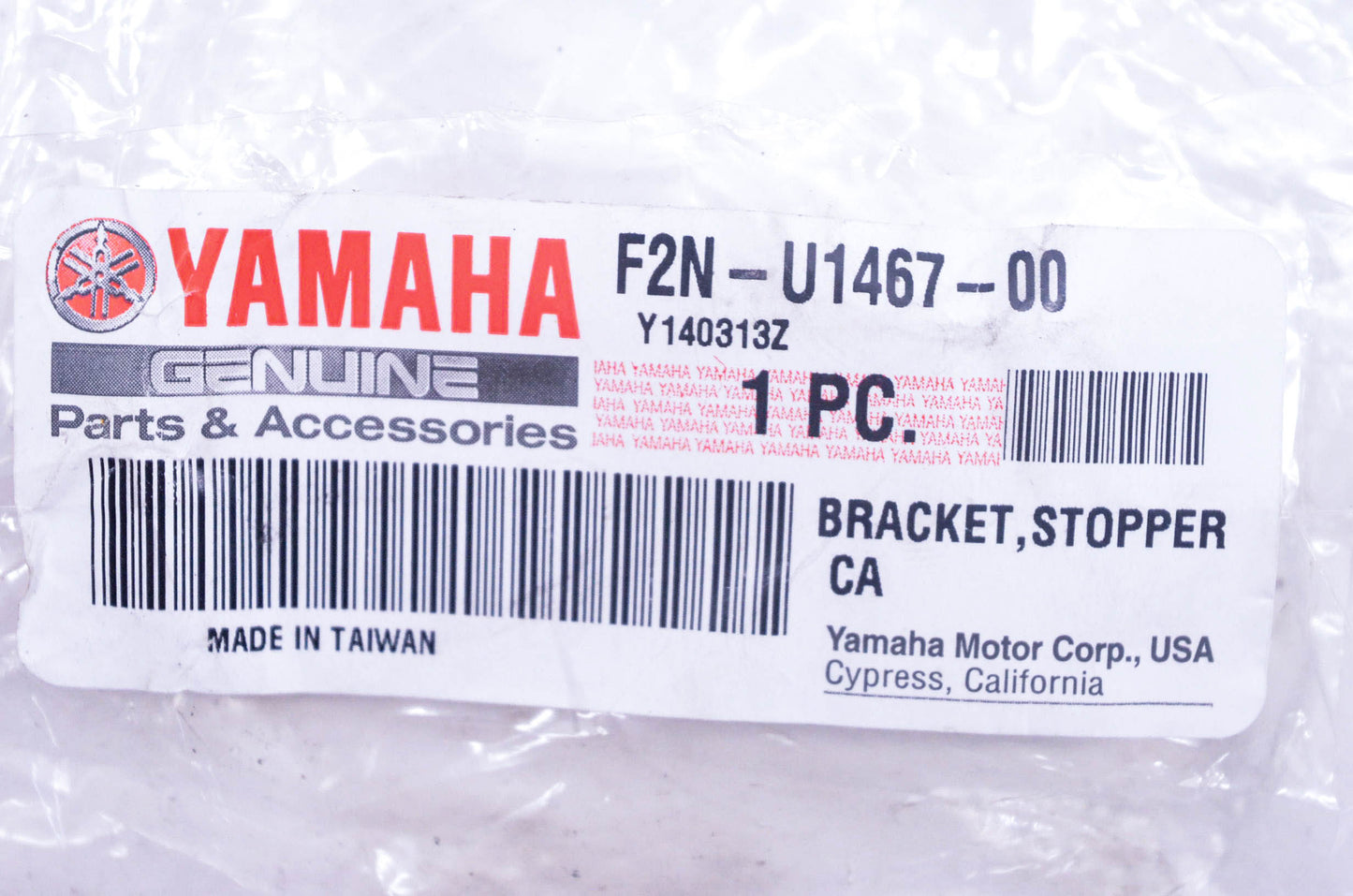New OEM Yamaha F2N-U1467-00-00 Stopper Cable Bracket NOS