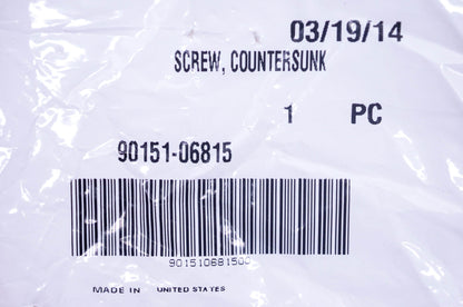 New OEM Yamaha 90151-06815-00 Countersunk Screw NOS