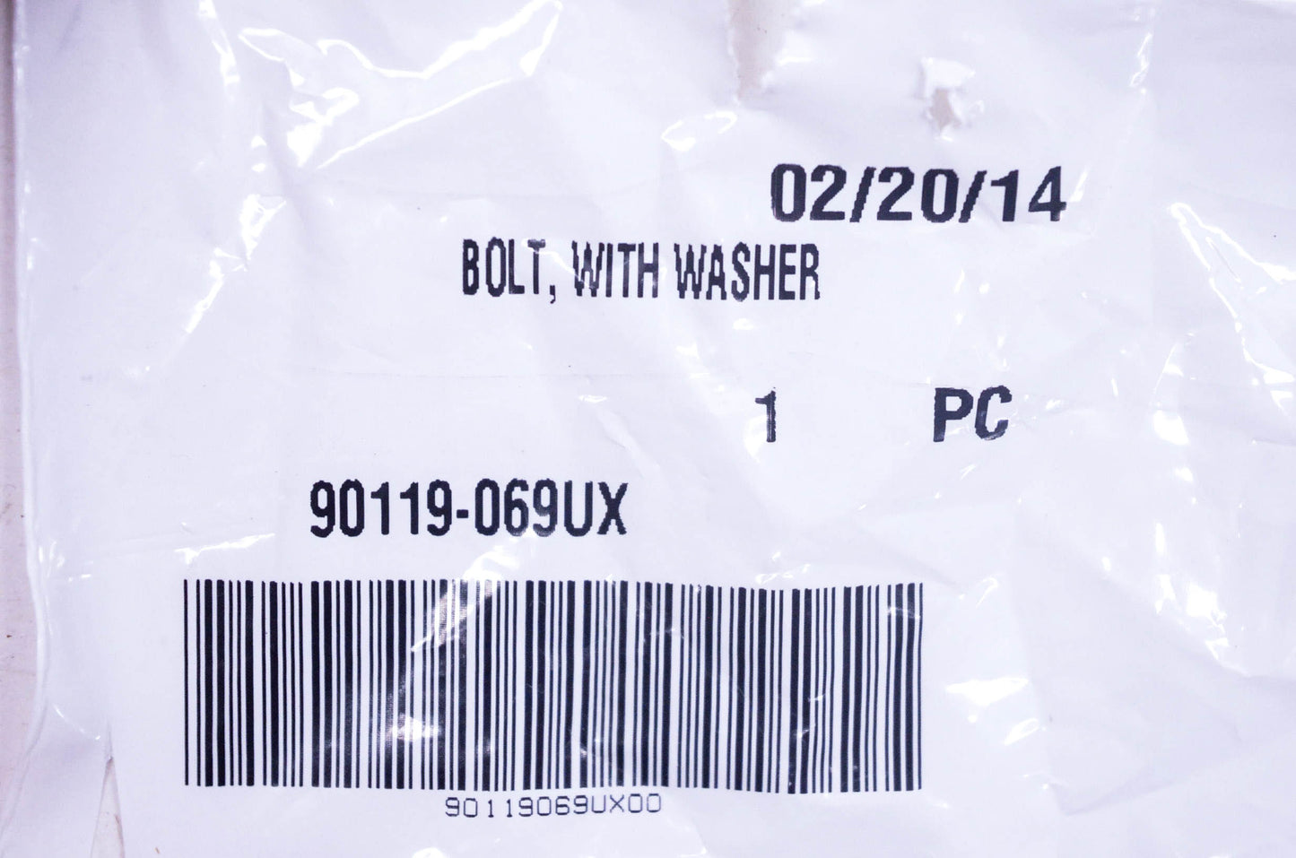 New OEM Yamaha 90119-069UX-00 Bolt With Washer NOS