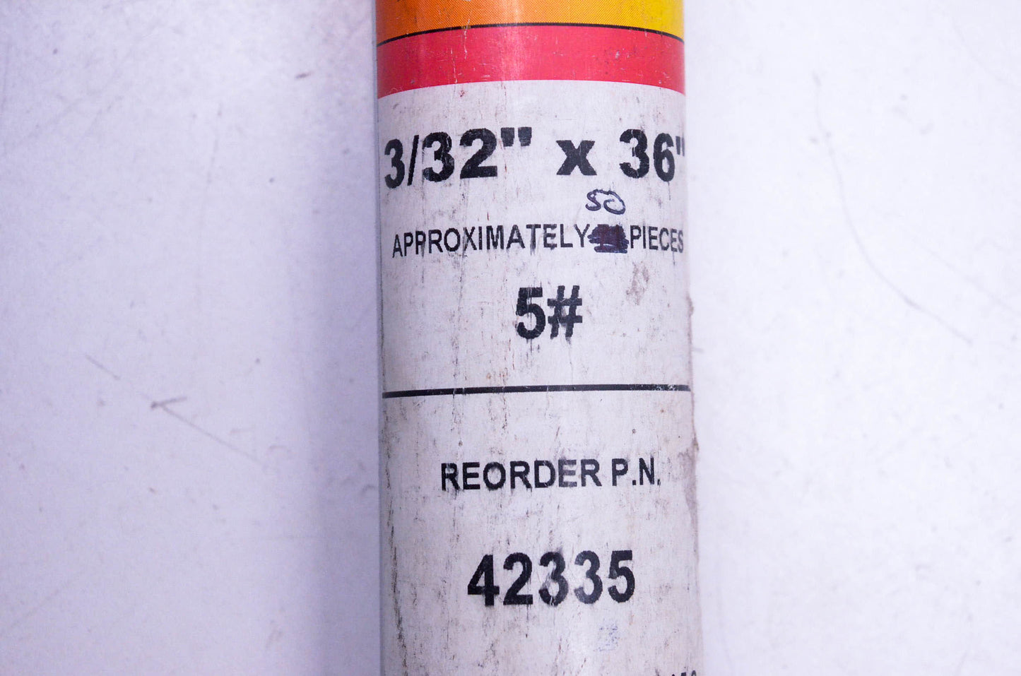 Fourney 42335 Mild Steel Gas Welding Rods Qty 50 NOS