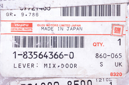 Isuzo 1-83564-366-0 Door Lever Bracket NOS