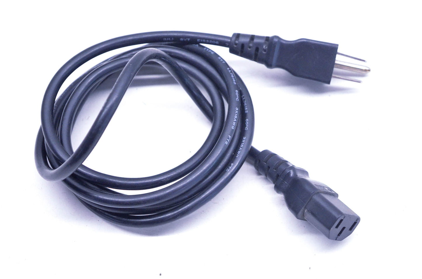 Huan Hsin LL76162, E153206 Power Cable Cord 3 Prong