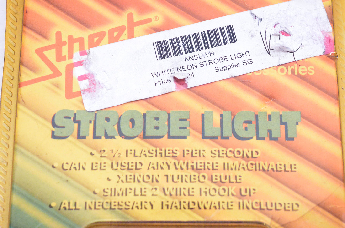 Street Glow ANSLWH Strobe Light Kit NOS