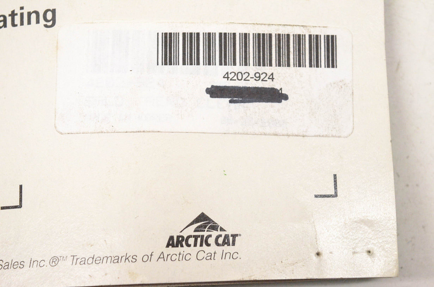 New OEM Arctic Cat 4202-924 Clear Aero Helmet Shield NOS